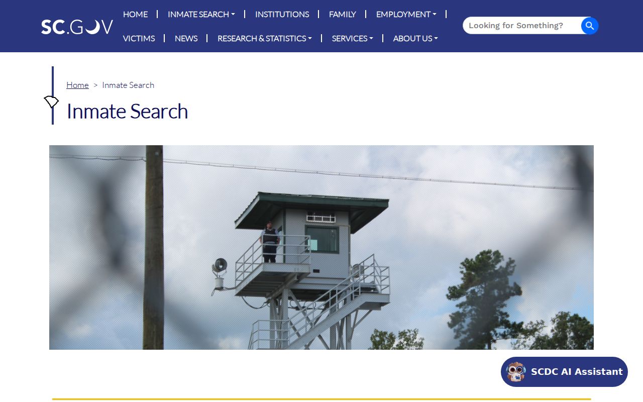 Florence County arrest search state inmate locator coverage